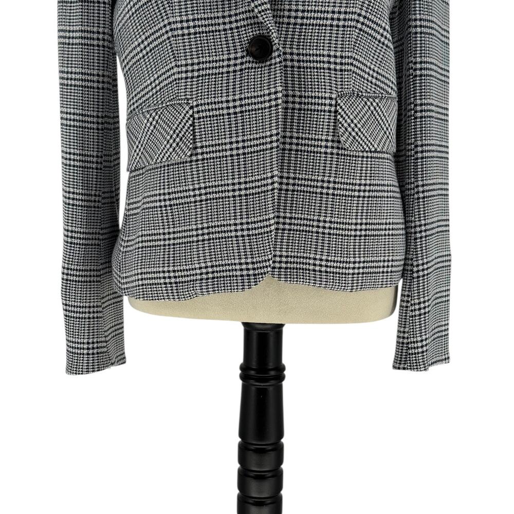 Veronica Beard Schoolboy Leo Dickey Blazer Navy Plaid Jacket Size 6 - Picture 8 of 14